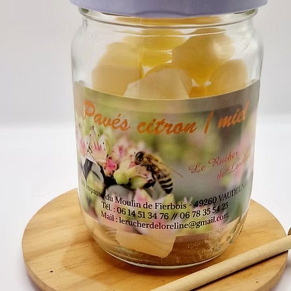 Pavés citron miel au coeur de miel crémeux
