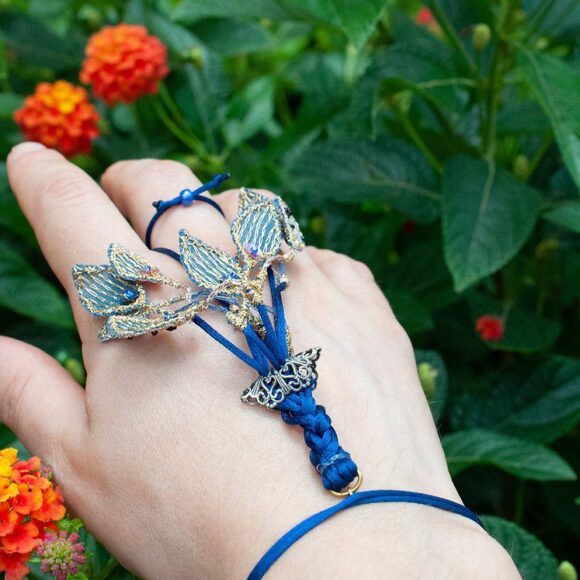 Bracelet-bague ajustable Populus alba