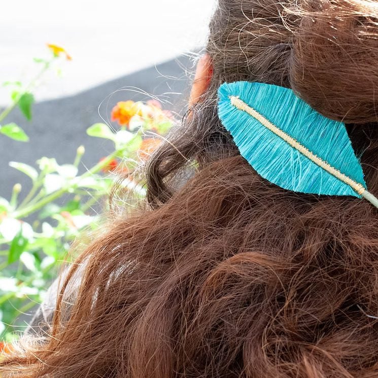 Grande barrette plume de Pénélope